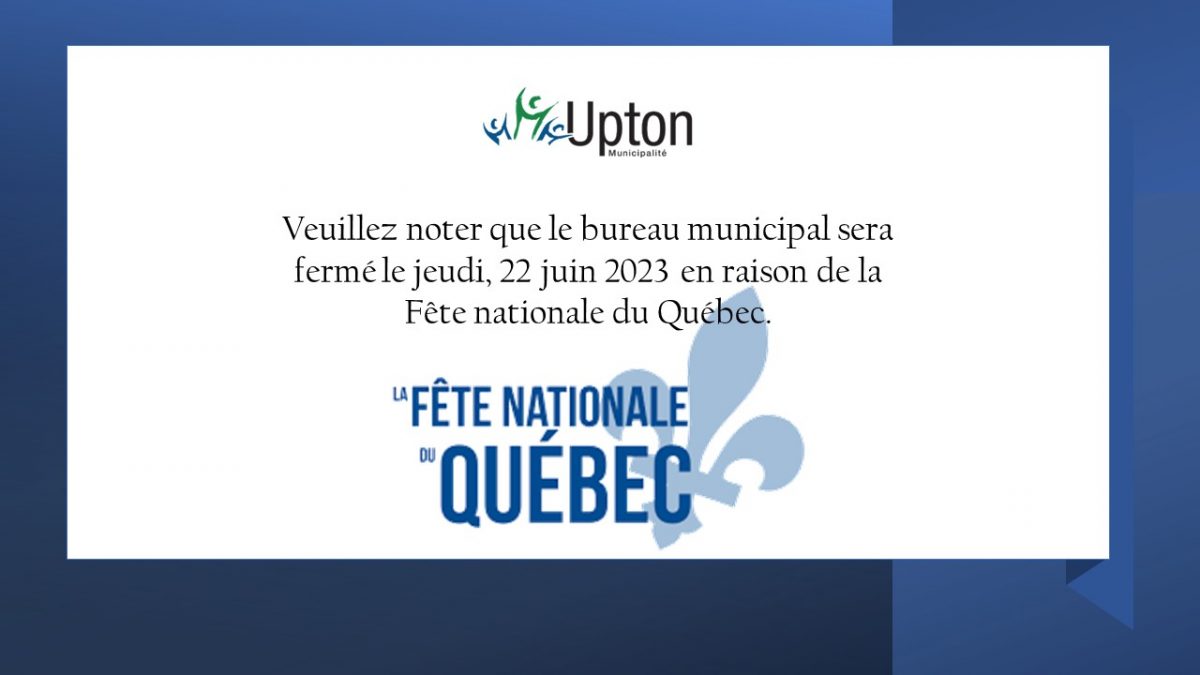 Bureau Municipal Ferm F Te Nationale Du Qu Bec Municipalit D Upton